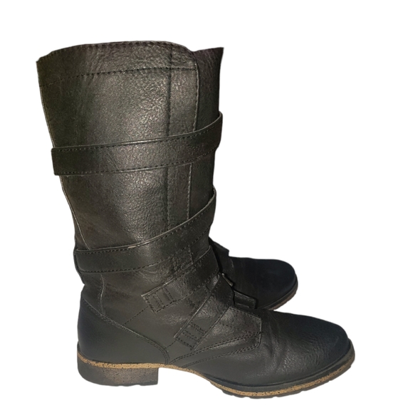Black Moto-style boot - Picture 5 of 9
